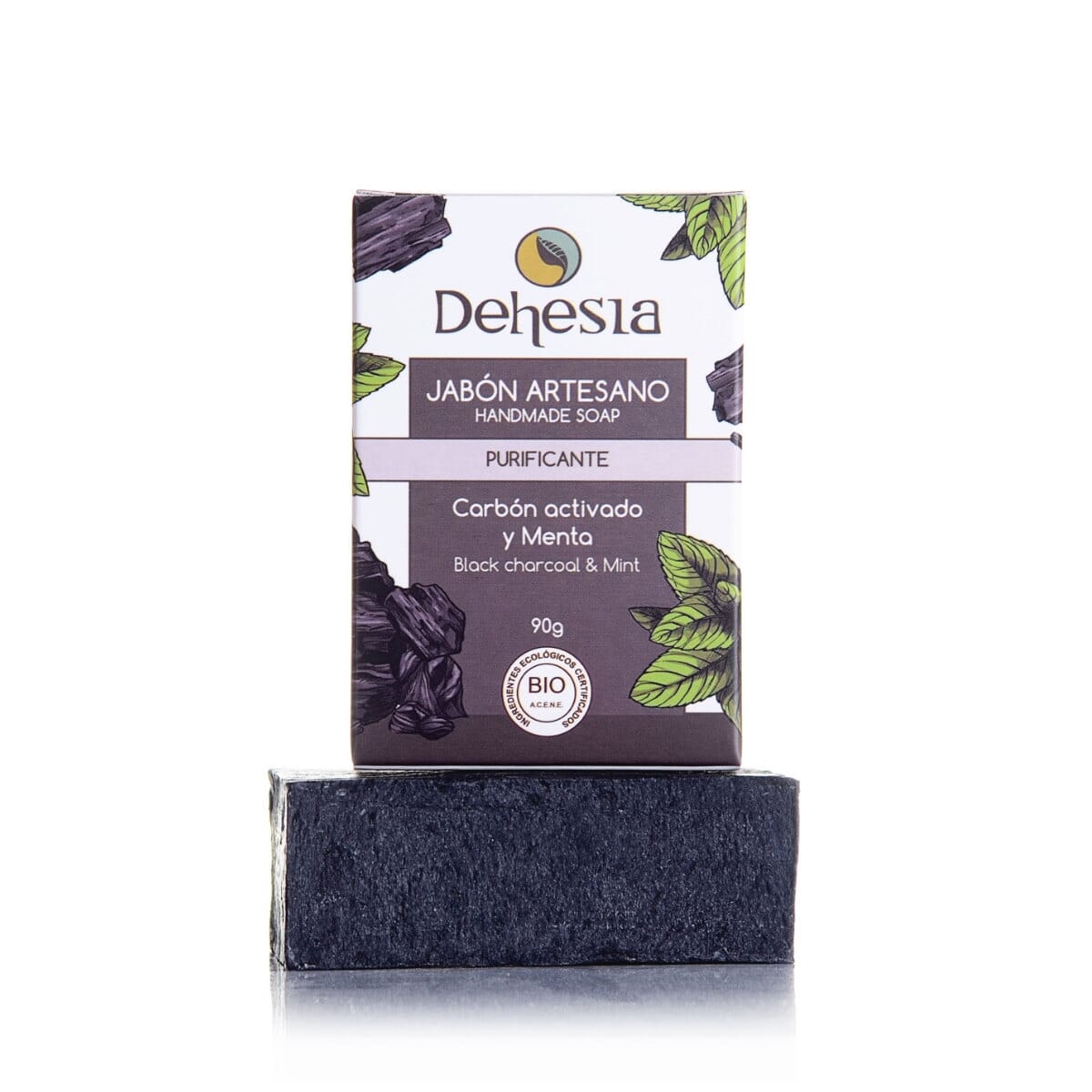 Jabón Artesano Purificante Carbón Activado Y Menta 100g