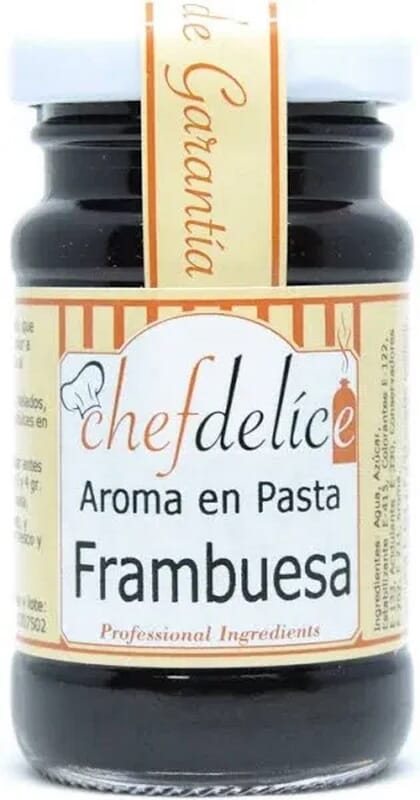 Aroma Frambuesa Pasta Emulsión Sin Gluten 50g