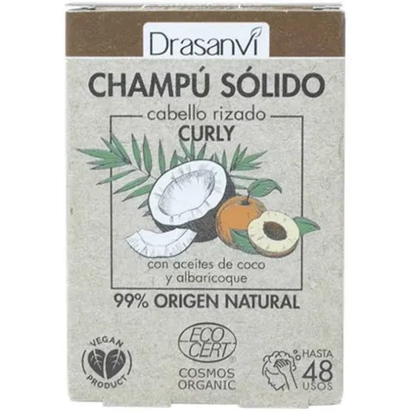 Shampoing Solide Cheveux Bouclés Coco et Abricot 80g