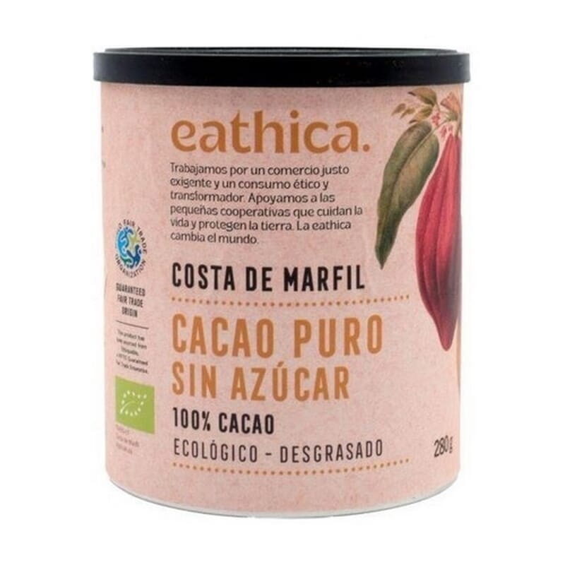Cacao Puro Senza Zucchero Sgrassato Eco 280g