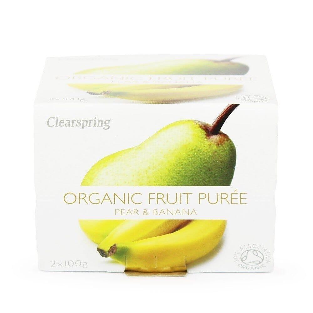 Compota De Pera y Plátano Organic 2 Uds 100 g de Clearspring