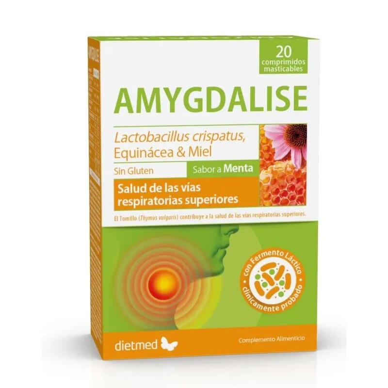 Amygdalise Masticable Sin Gluten 20 Tabs
