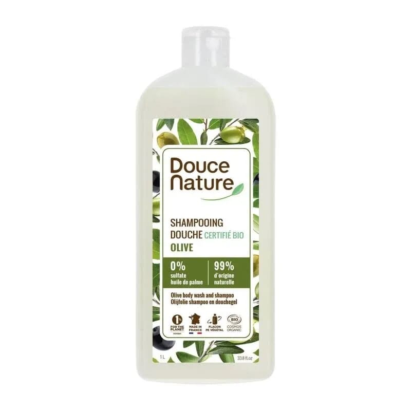 Shampooing Gel Douche Huile D'Olive Eco 1 L