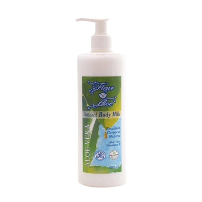 Natural Body Milk Aloe Vera Fleuraloe 500 ml