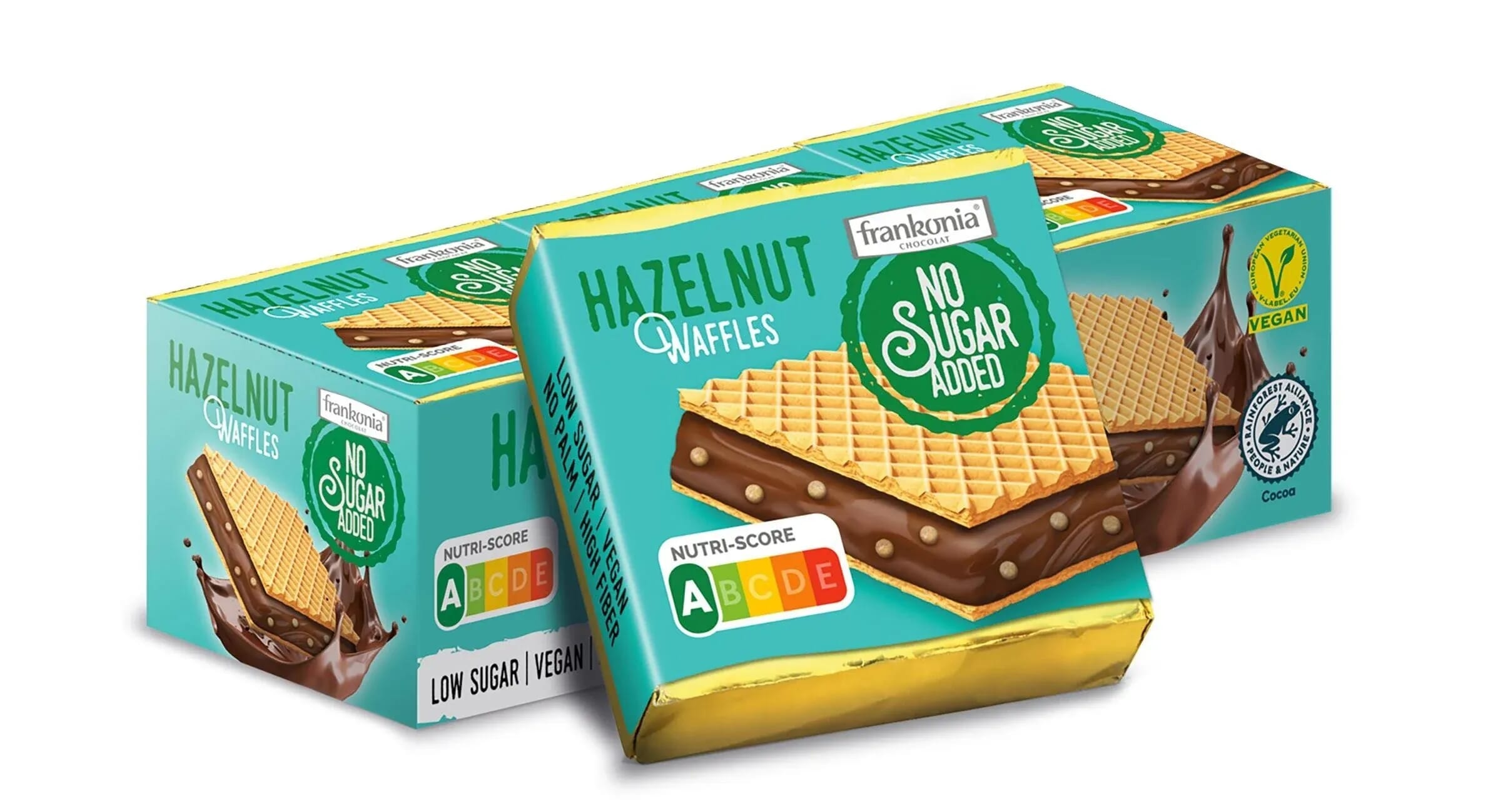 Wafers Haselnuss Schoko Ohne Zucker 175g