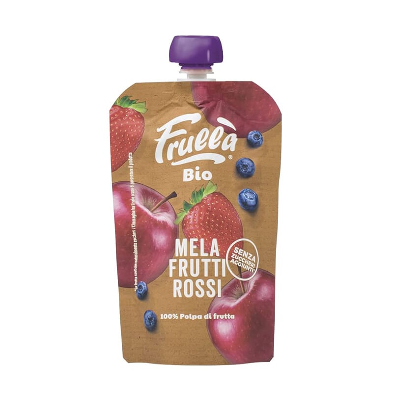 Puré De Manzana Arándanos Y Fresa Bio 100g
