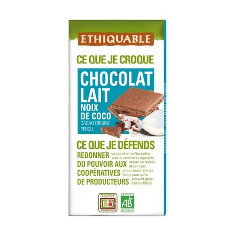 Chocolate Con Leche Coco Bio 100g