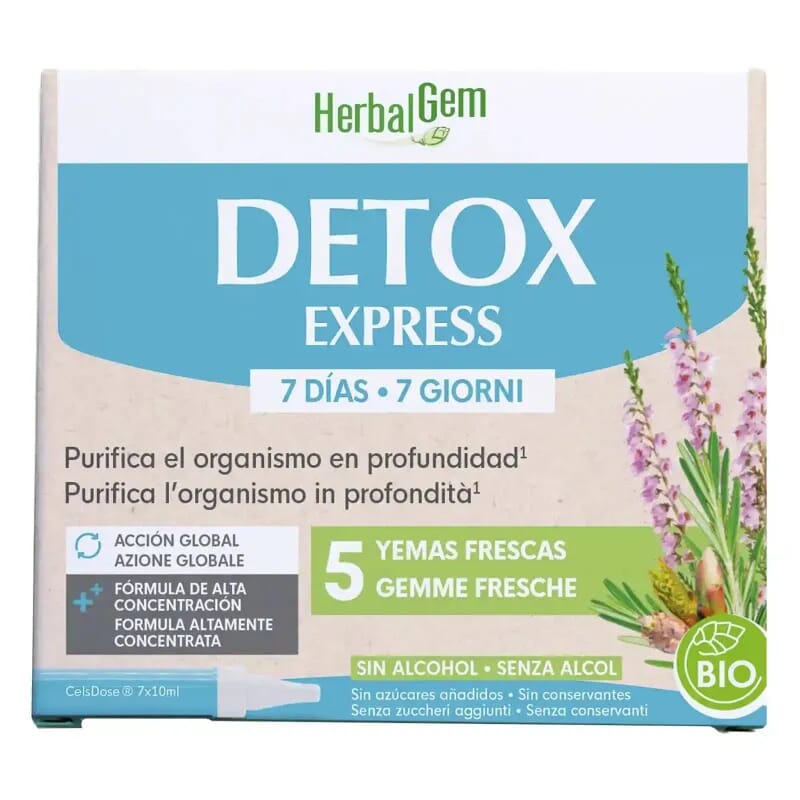 Yemocomplejos Detox Express Monodosis Bio 7 Uds 10 ml