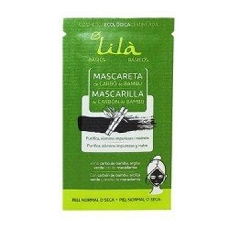 Mascarilla Facial Carbón y Bambú 12 ml de Lila