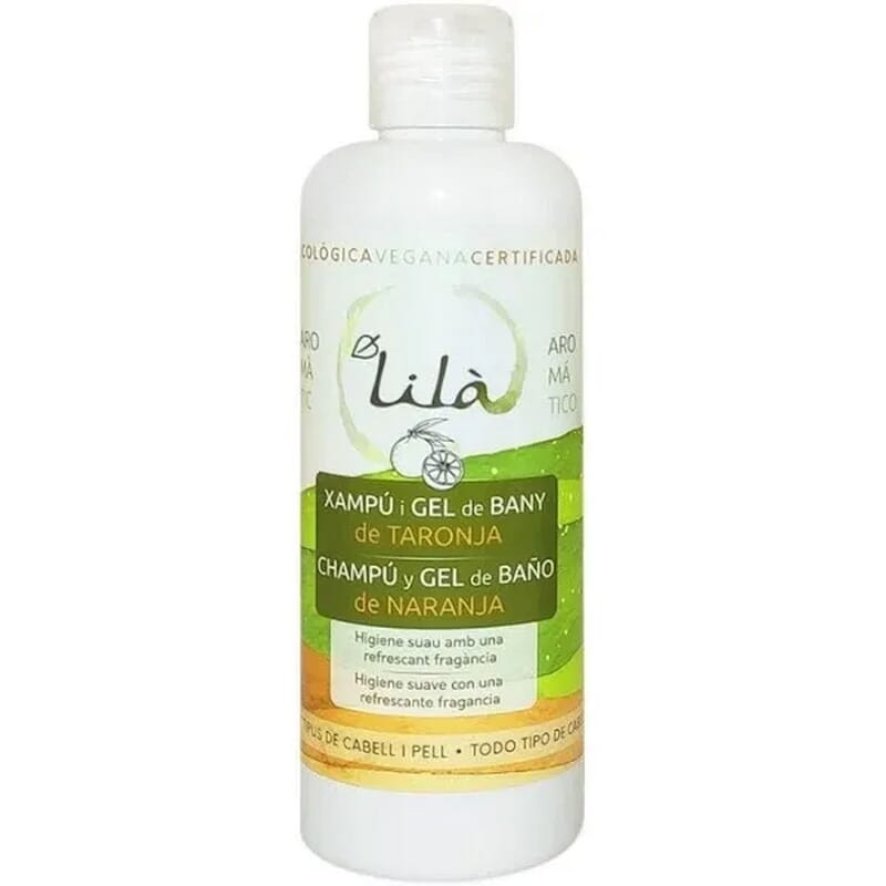 Shampooing Gel Douche à l'Orange Eco 250 ml