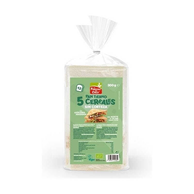Pane a Cassetta 5 Cereali Senza Crosta 300g