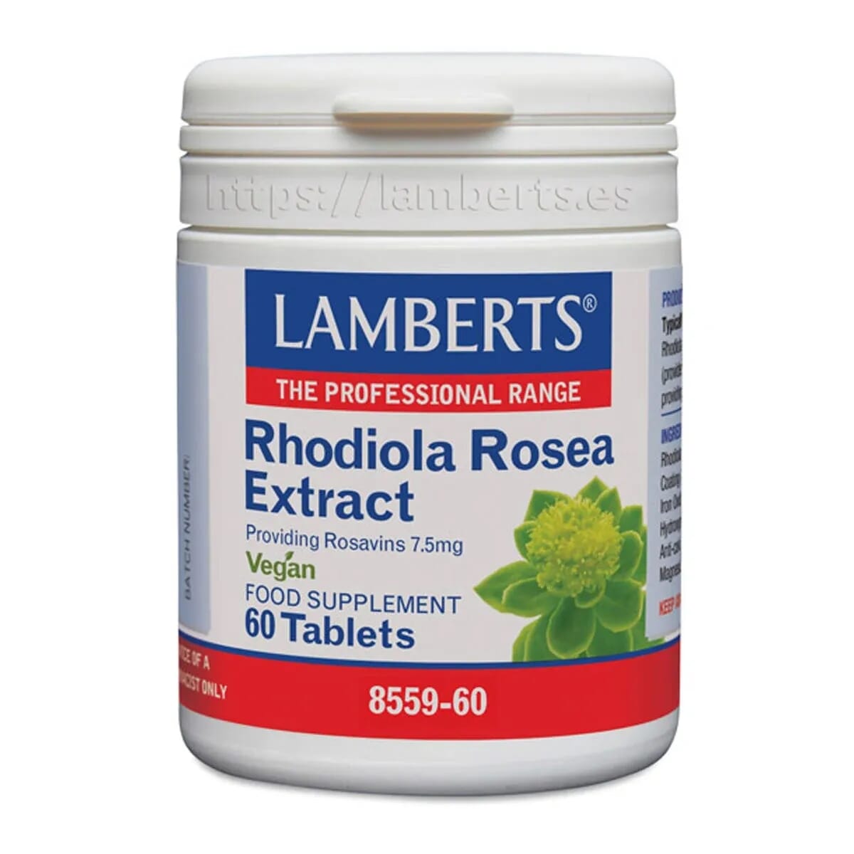 Rodiola Rosea 1466 mg 60 Tabs de Lamberts