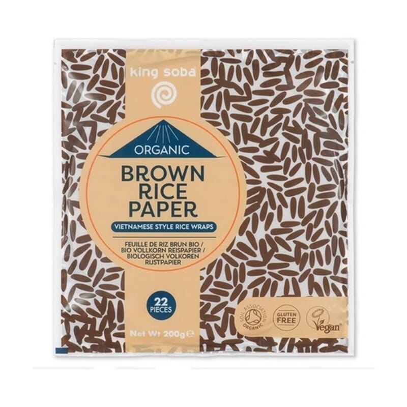 Papel De Arroz Integral Bio Sin Gluten Vegan 200g