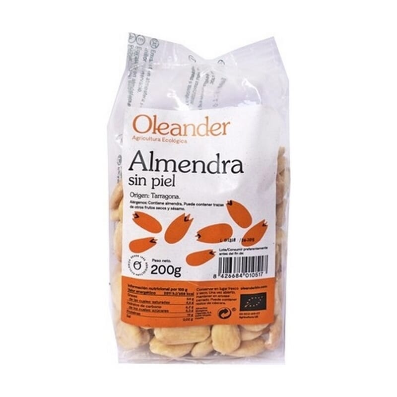 Mandorla Cruda Sbucciata Bio Vegan 200g