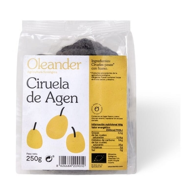 Prugne Di Agen Con Nocciolo Bio Vegan 250g
