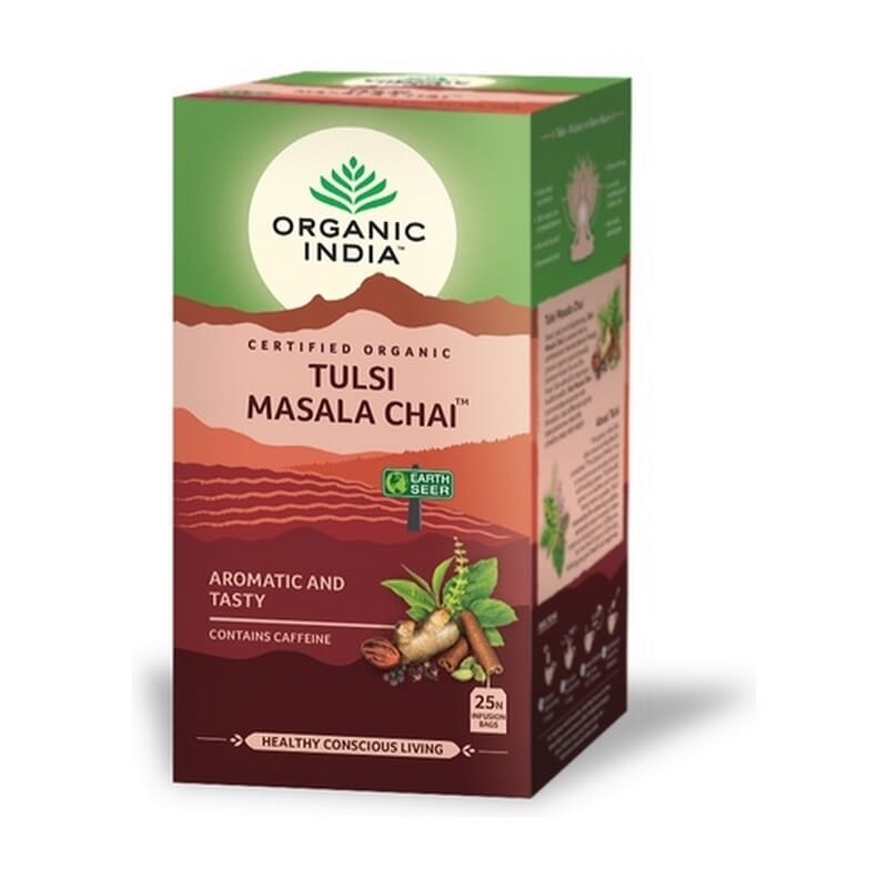 Tulsi Masala Chai Infusion 25 Uds de Organic India