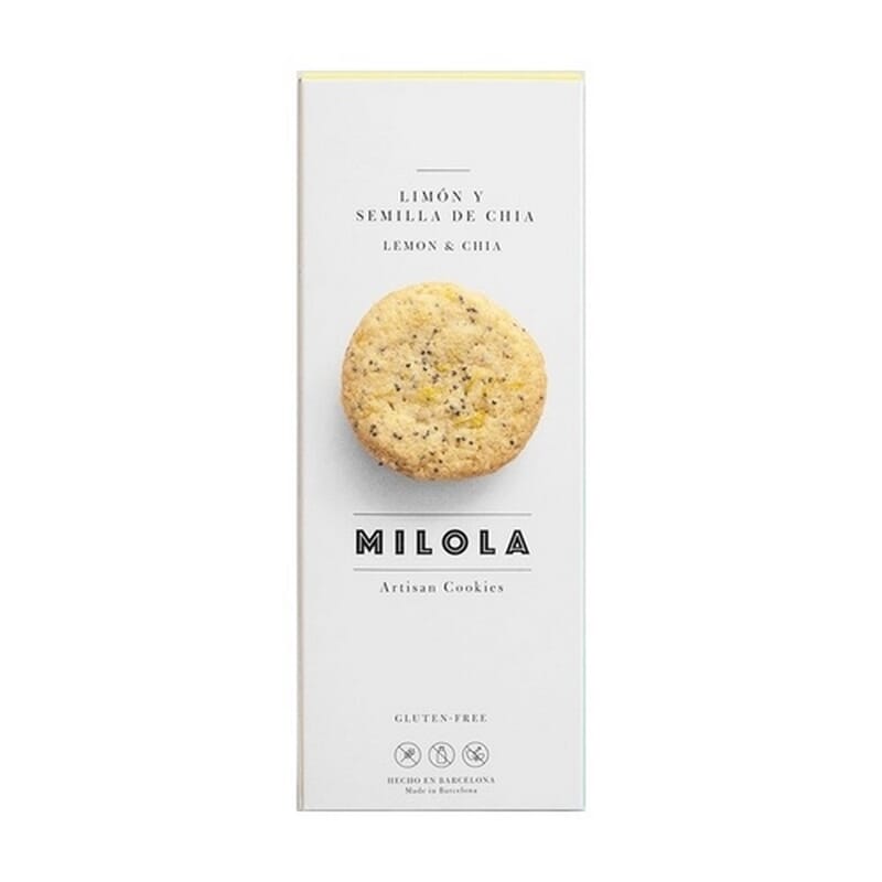 Biscuits au Citron et Graines de Chia Sans Gluten 140g