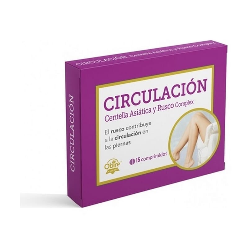 Circulacion Centella Asiática y Rusco Complex 15 Tabs de Obire