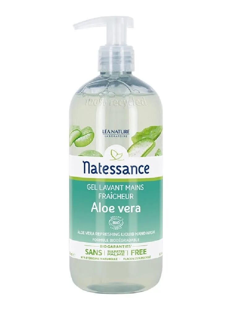 Gel Limpiador Manos Aloe Vera Bio 500 ml de Natessance