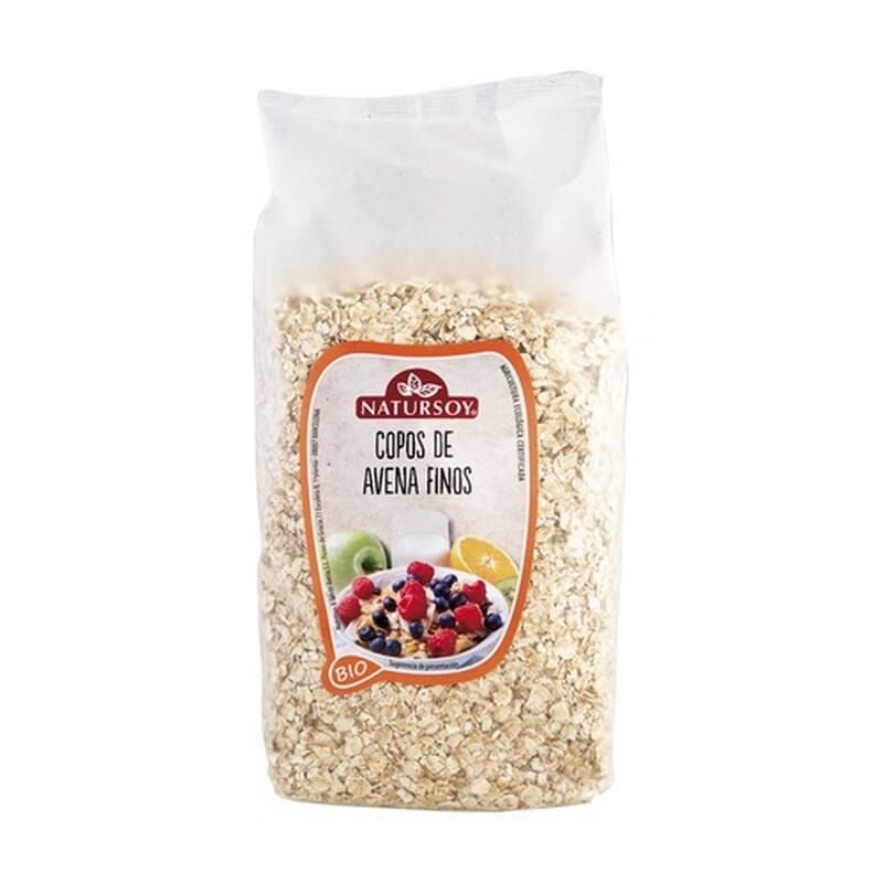 Copos De Avena Finos Bio Vegan 500g de Natursoy