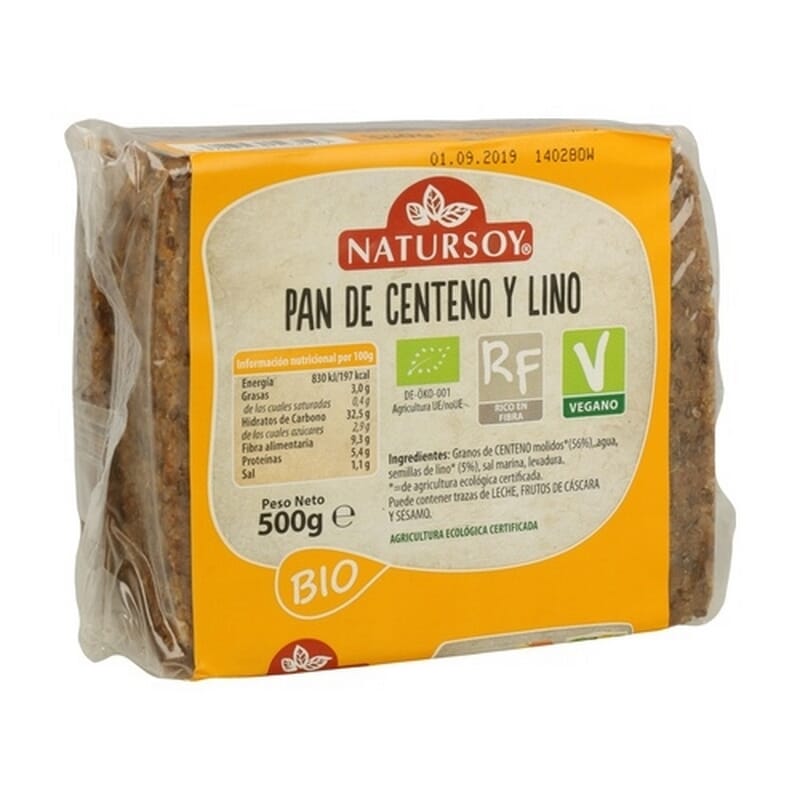Pane di Segale e Lino Bio Vegan 500g