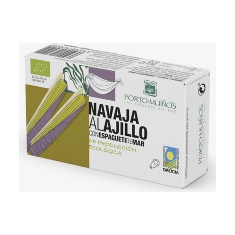 Navajas Al Ajillo Con Espagueti De Mar 90g