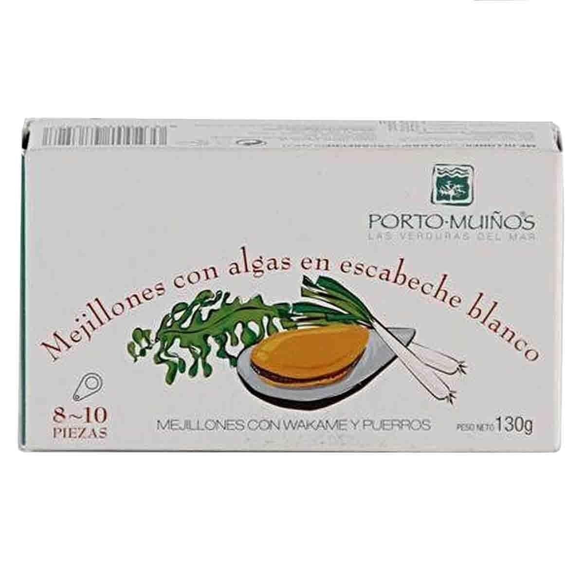 Mejillones Con Algas En Escabeche Blanco Eco 120g