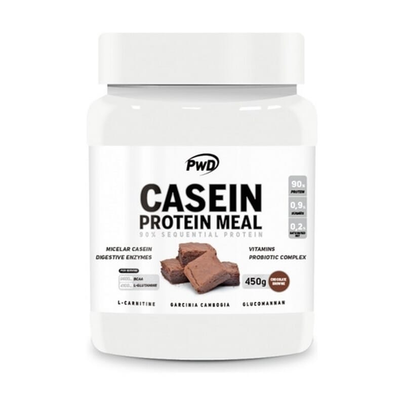 Casein Protein Meal Chocolate Brownie 450g de PWD nutrition