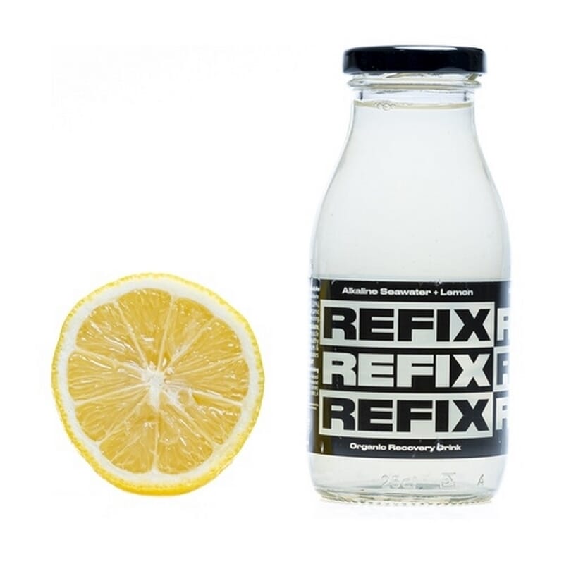 Agua Mar Alcalina Limon Vidrio Eco 265 ml de Refix
