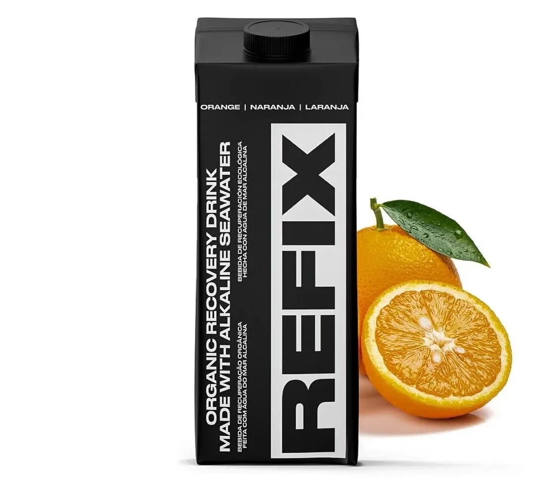 Agua Mar Alcalina Naranja Brik 250 ml de Refix