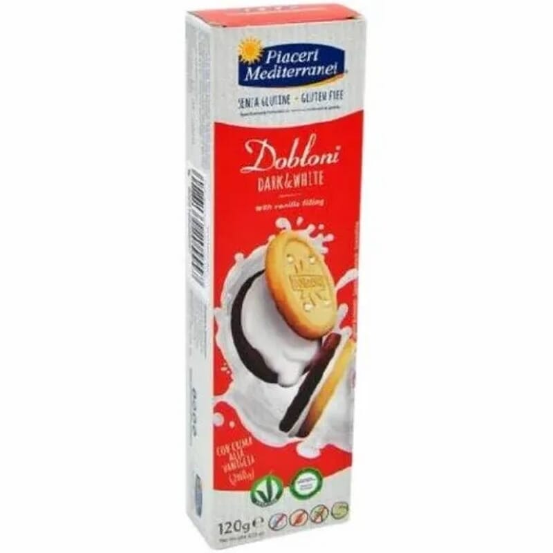 Biscuits Dobloni Dark White Sans Gluten 120g