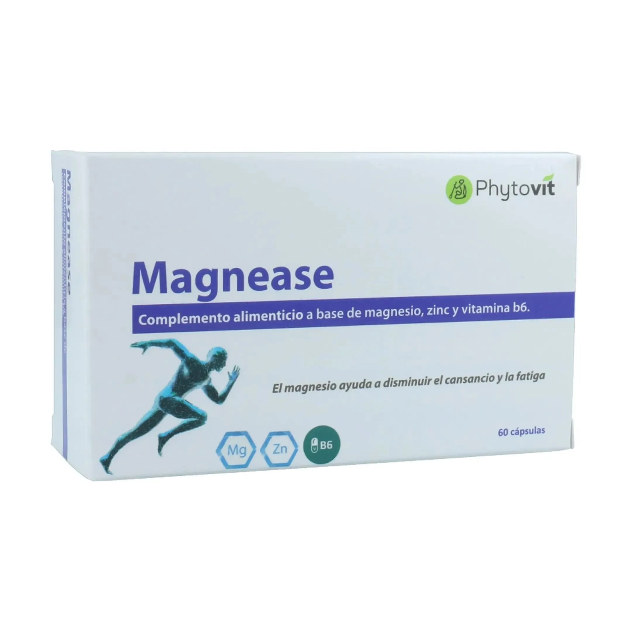 Magnease Magnesio Zinc y Vitamina B6 60 Tabs