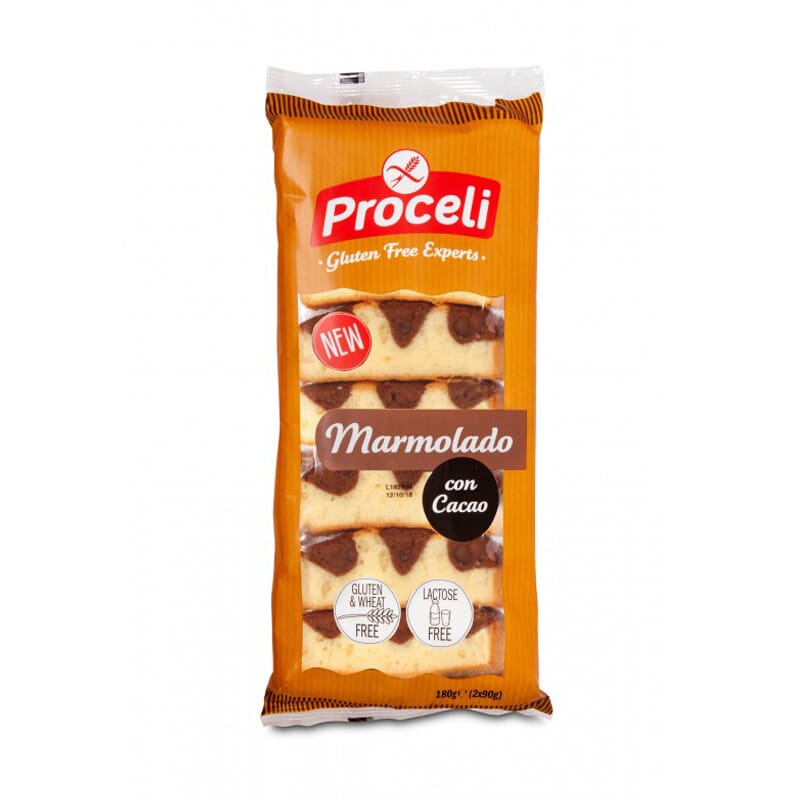 Bizcocho Marmolado Con Cacao Sin Gluten 180g