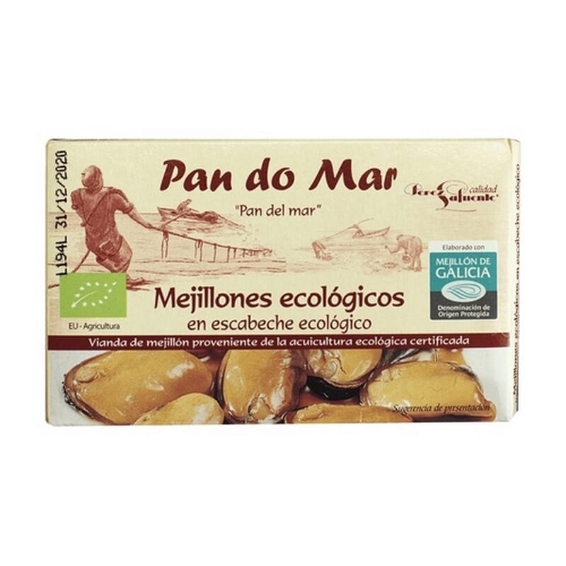 Mejillones En Escabeche Eco 115g de Pan Do Mar