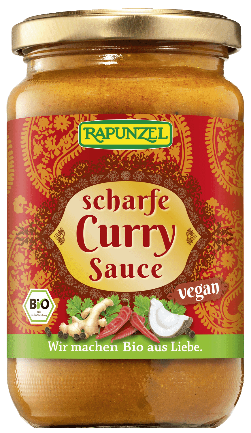 Salsa Curry Picante Bio 340 ml