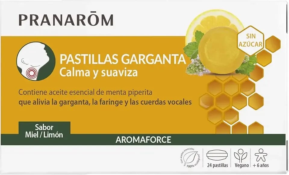 Aromaforce Pastillas Garganta Miel 24 Tabs de Pranarom