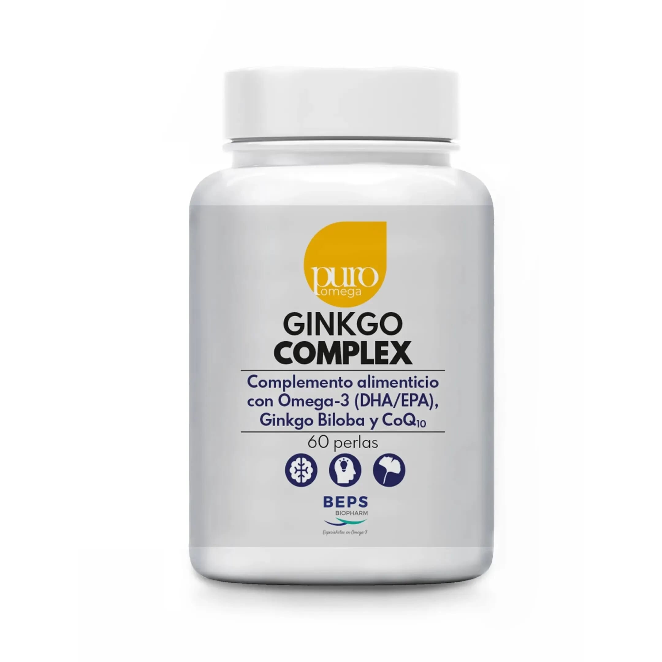 Ginkgo Complex Beps 60 Perlas de Puro Omega