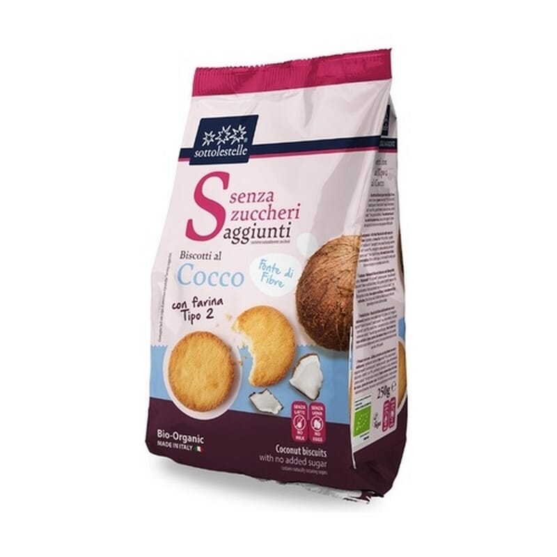 Kokoskekse Ohne Zucker Bio 250g