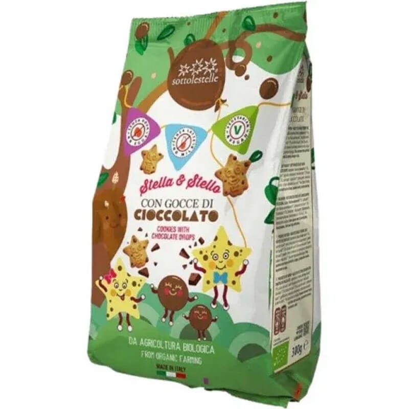 Biscotti Chips Choco Stella & Stello Bio 300g