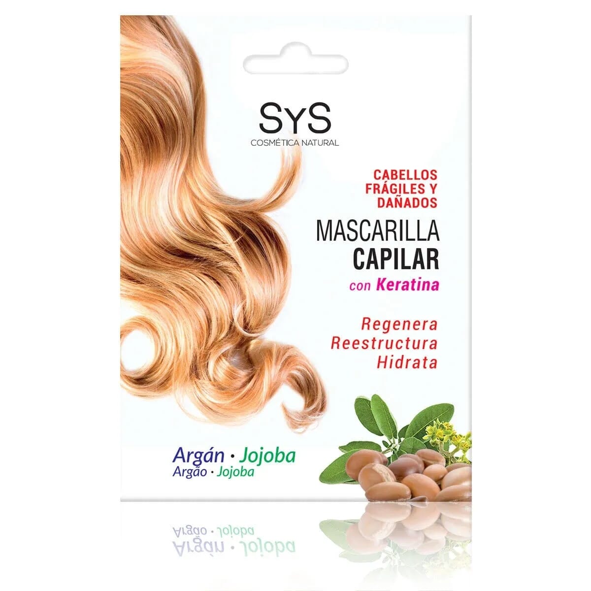 Mascarilla Capilar Argán Jojoba y Keratina 20 ml
