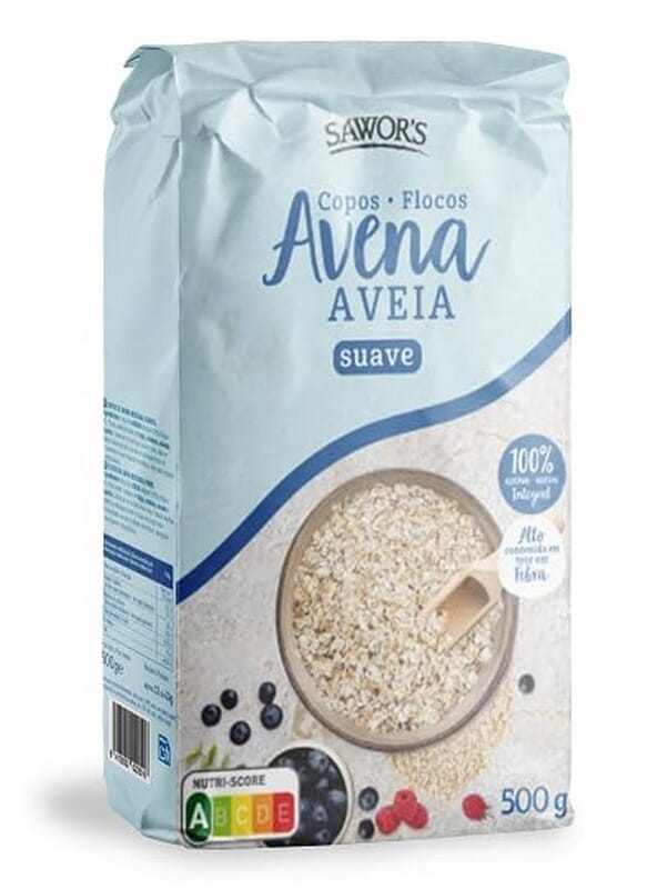 Flocons d'Avoine Intégrale Doux 500g
