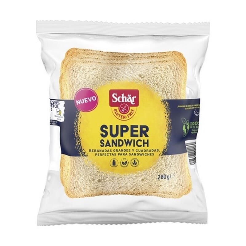 Pan De Molde Super Sandwich Sin Gluten 280g