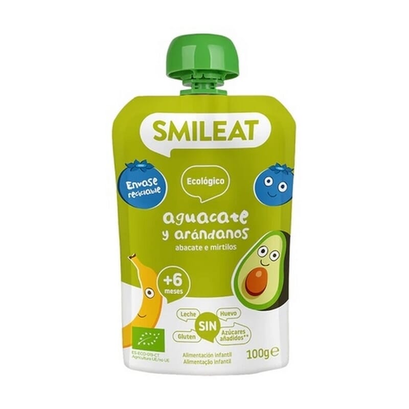 Bebible Aguacate Arandanos 6m Eco 100g