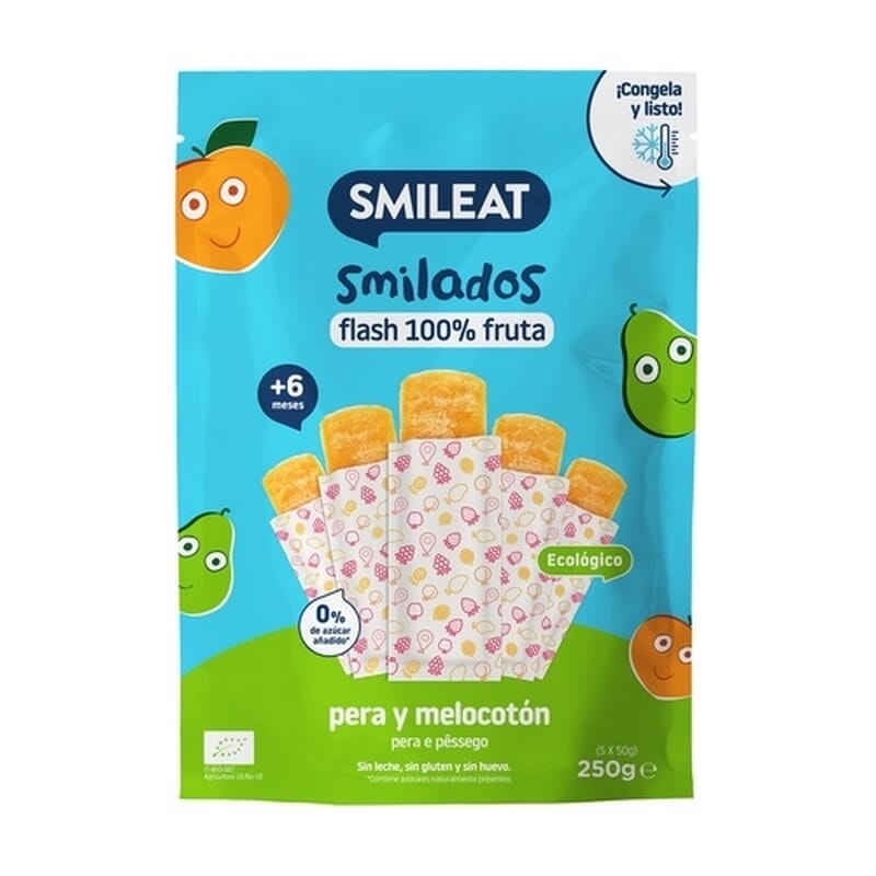 Smilado Pera Y Melocotón 6M 5 Uds 50 g