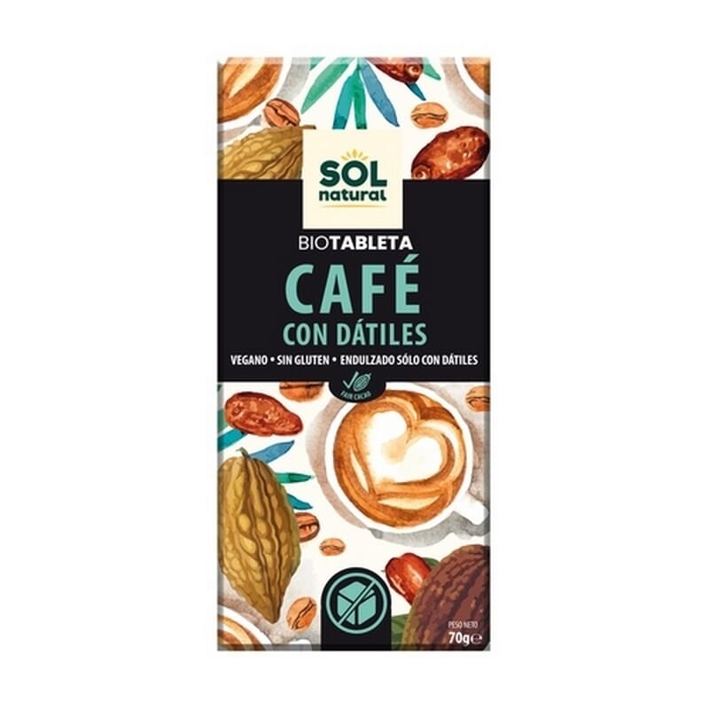 Chocolate Café Con Dátiles Eco 70g