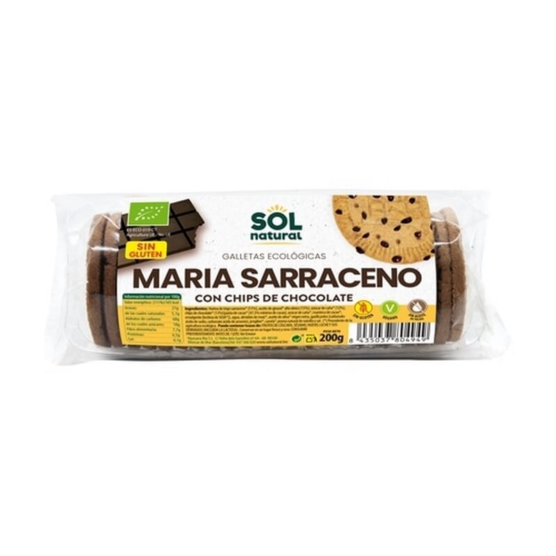 Galletas Maria Sarrac Con Chips De Chocolate Bio 200g