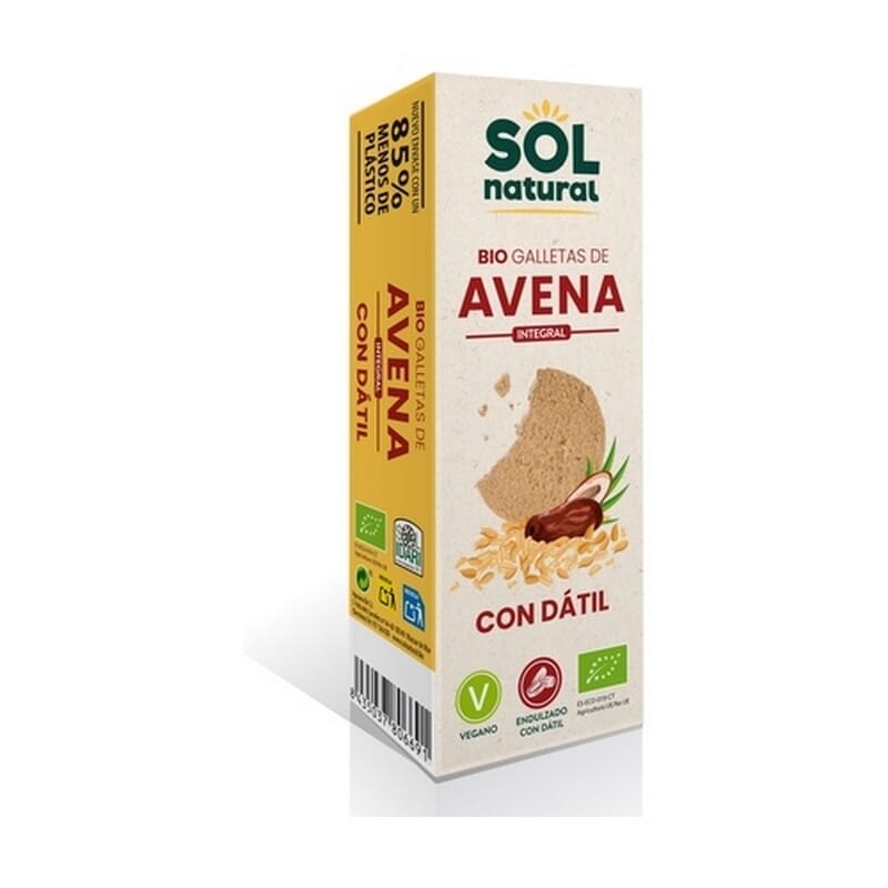 Galletas De Avena Integral Endulzadas Con Dátil 170g