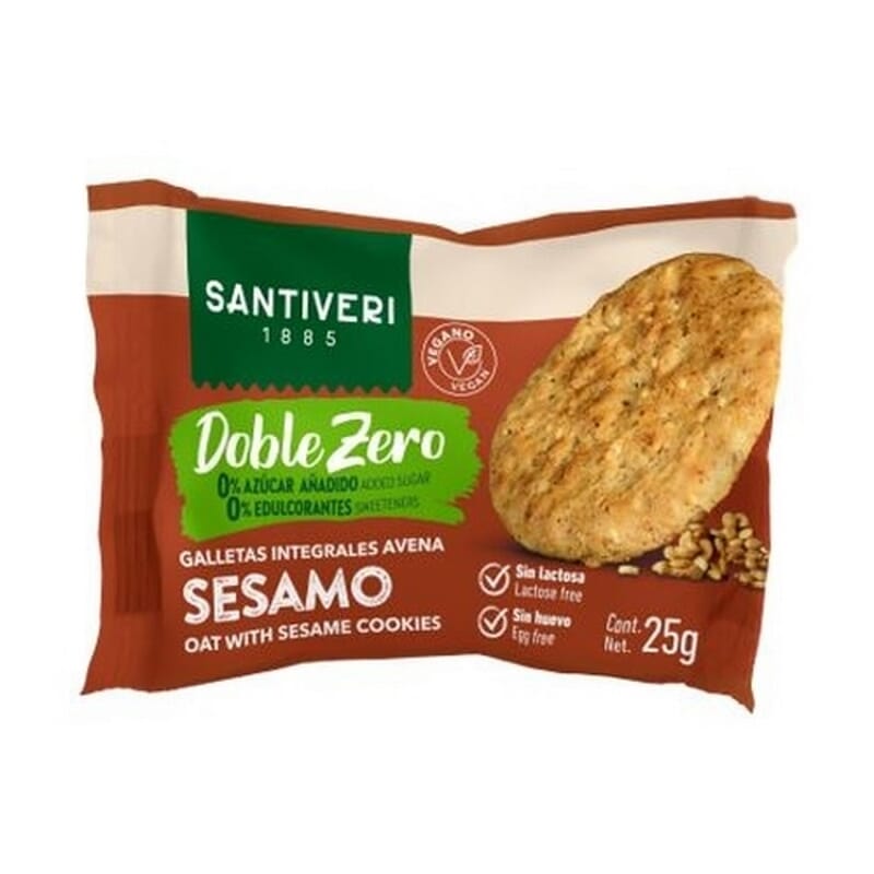 Galletas Integrales De Avena Con Sésamo Doble Zero 31g