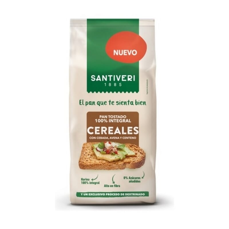 Pan Tostado 100% Integral Cereales 200g