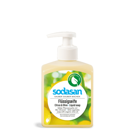 Handseife Zitrus und Olive Vegan 300 ml - Sodasan